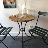 Old bistro table for garden