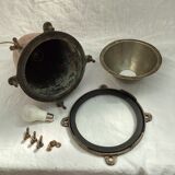 Industrial copper hanging lamp around the 1950