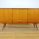 Enfilade Compass Feet in Mahogany, France Vintage 1960