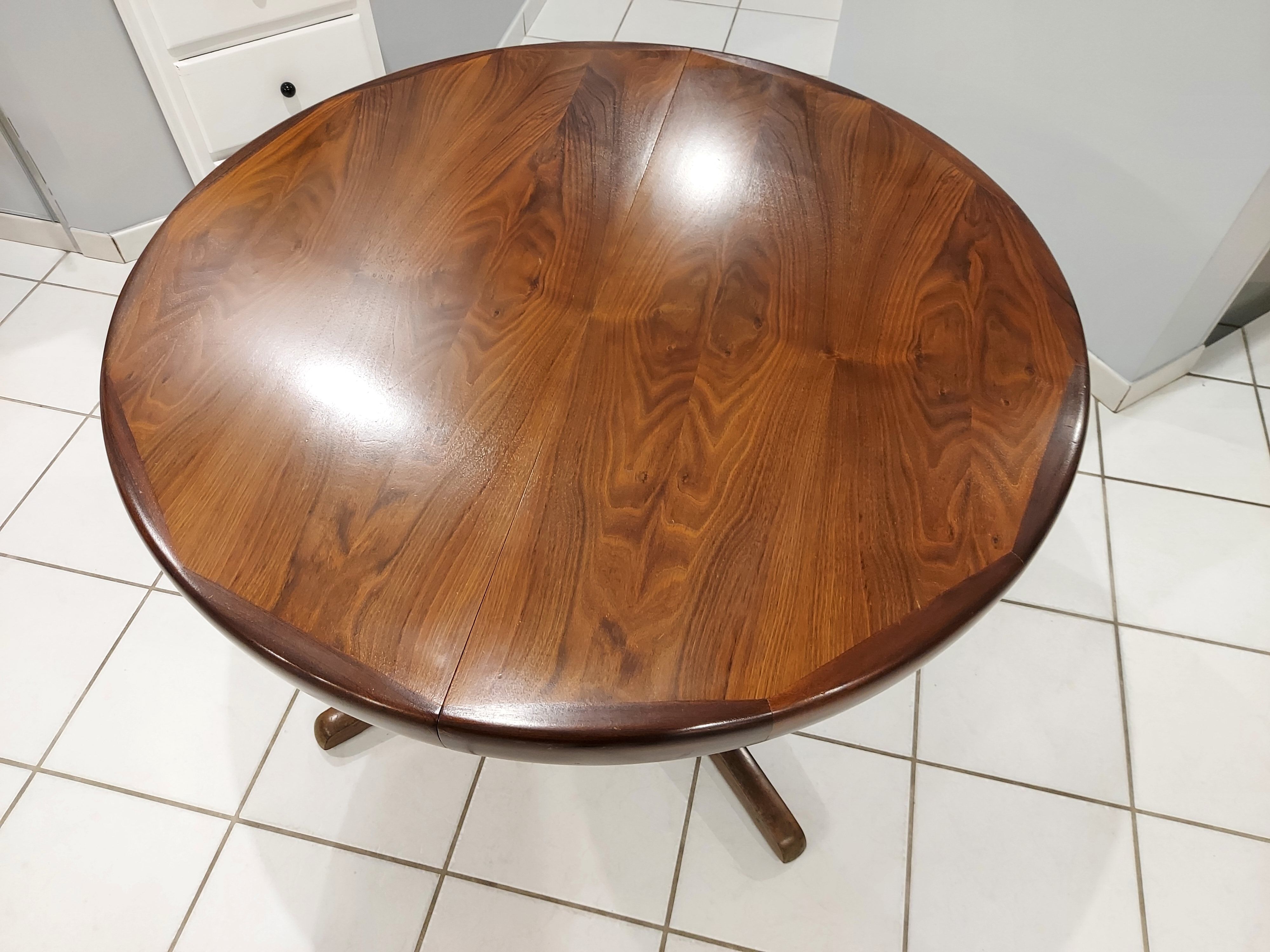 Extendable dining table baumann vintage 1970s baumann