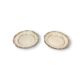 2 silver metal cups foliage pattern