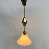 Hanging lamp, Kamenický Šenov, Czechoslovakia, 1950s