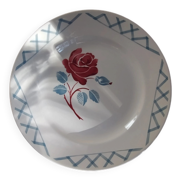 Charming cake plate - half-porcelain service Badonviller