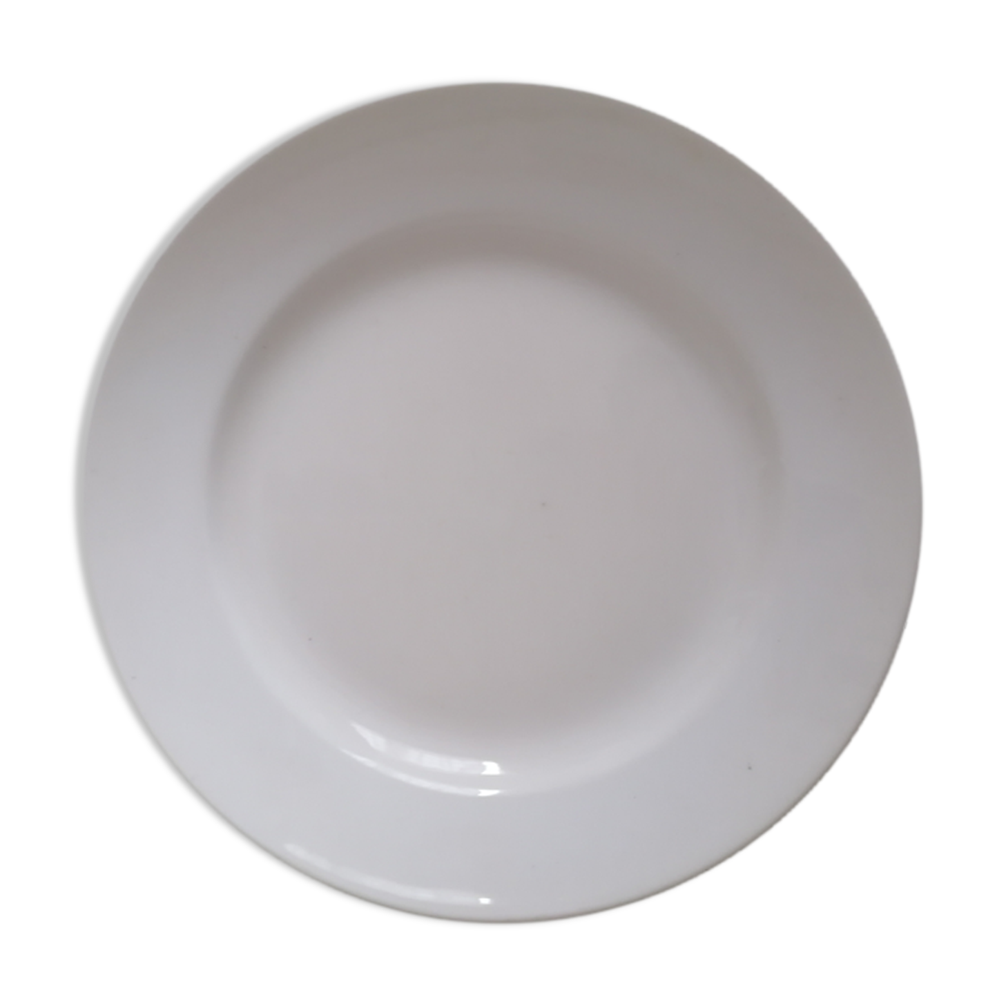 Round dish porcelain on fire