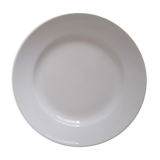 Round dish porcelain on fire