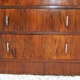 Pretty little Art Deco chest of drawers from the 1930s in walnut.
