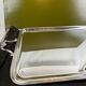 Christofle, large silver-plated serving platter with shell motif.