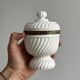 Antique white porcelain candy box
