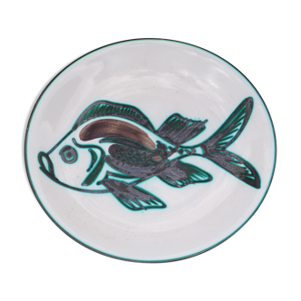 Robert Picaud's fish decoration plate - Vallauris