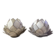 Bougeoirs nacre et laiton
