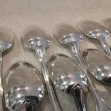 10 silver plated soup spoons, Christofle Vendome, 20.6 cm
