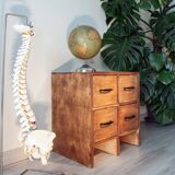 Wooden trade furniture with 4 drawers, 1960s