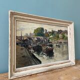 Oil on panel signed and dated 1948