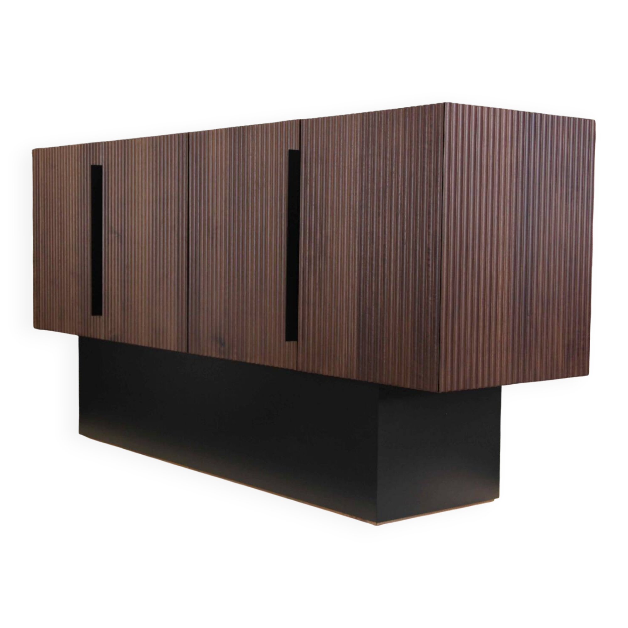 Handcrafted italian brutalist sideboard