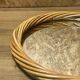 Old vintage rattan round mirror, 70s, pop decoration