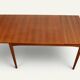 Rectangular extendable dining table in Scandinavian teak – 1960s