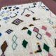 Tapis berbère Beni Ouarain 300x200 cm – Laine écrue motifs symboliques