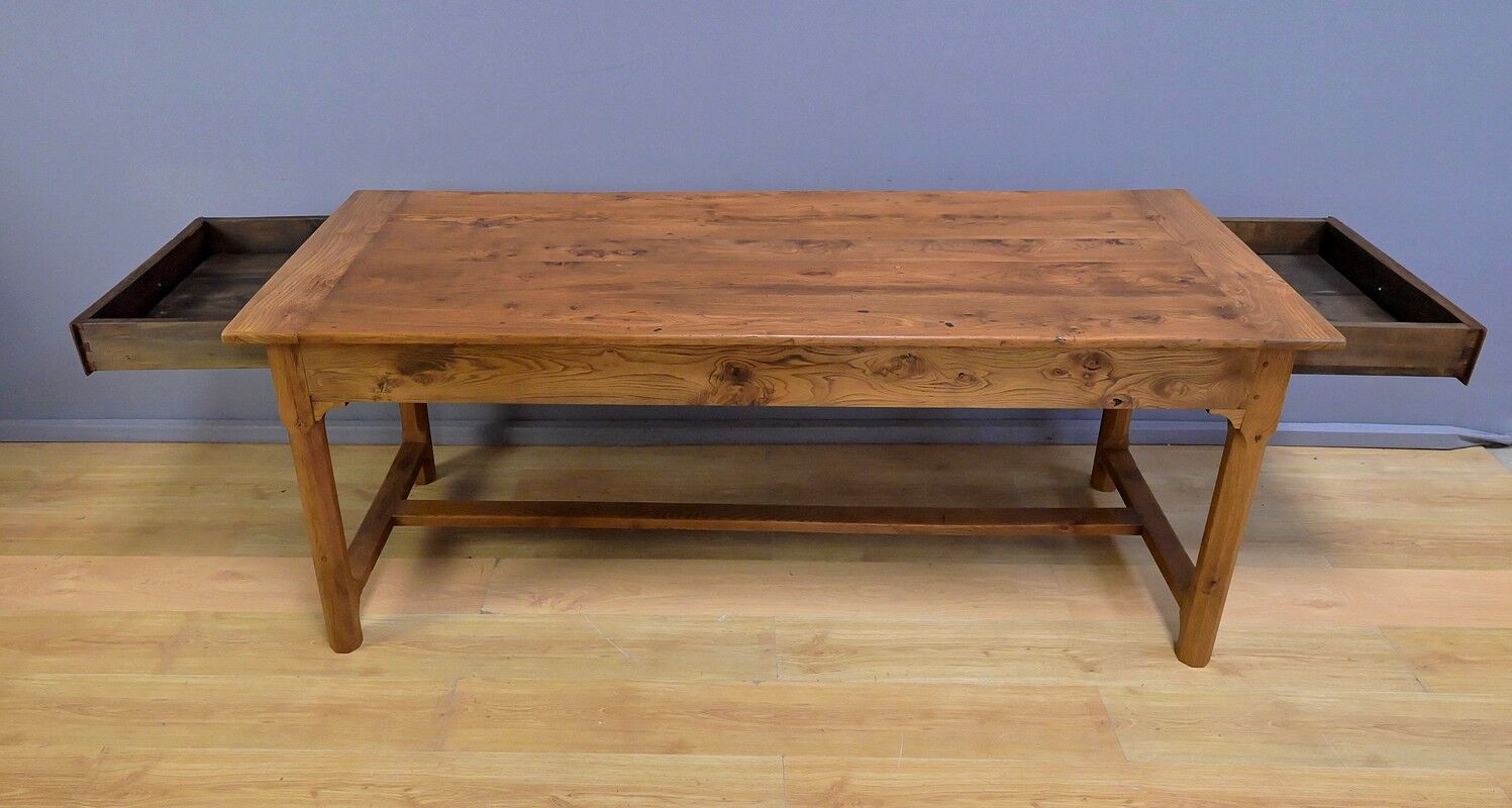 Table de ferme en frêne et chêne – 2ème partie XIXe