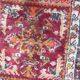 Small antique Turkish carpet Anatolia handmade 45x92 cm