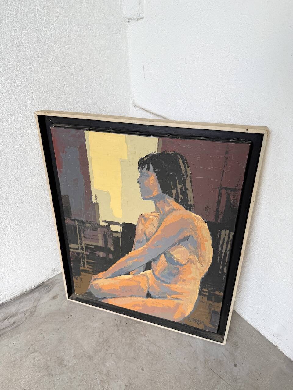 Oil painting of a naked woman