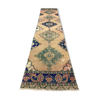 Tapis turc 370x86 cm laine vintage