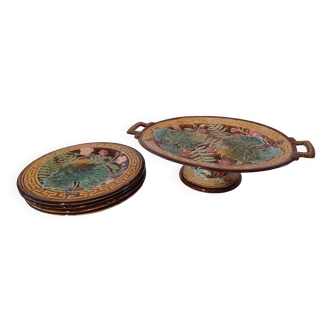 19th century plates, ceramics from Choisy le Roi