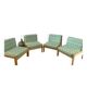 Ensemble de 4 fauteuils type chauffeuse de la marque baumann