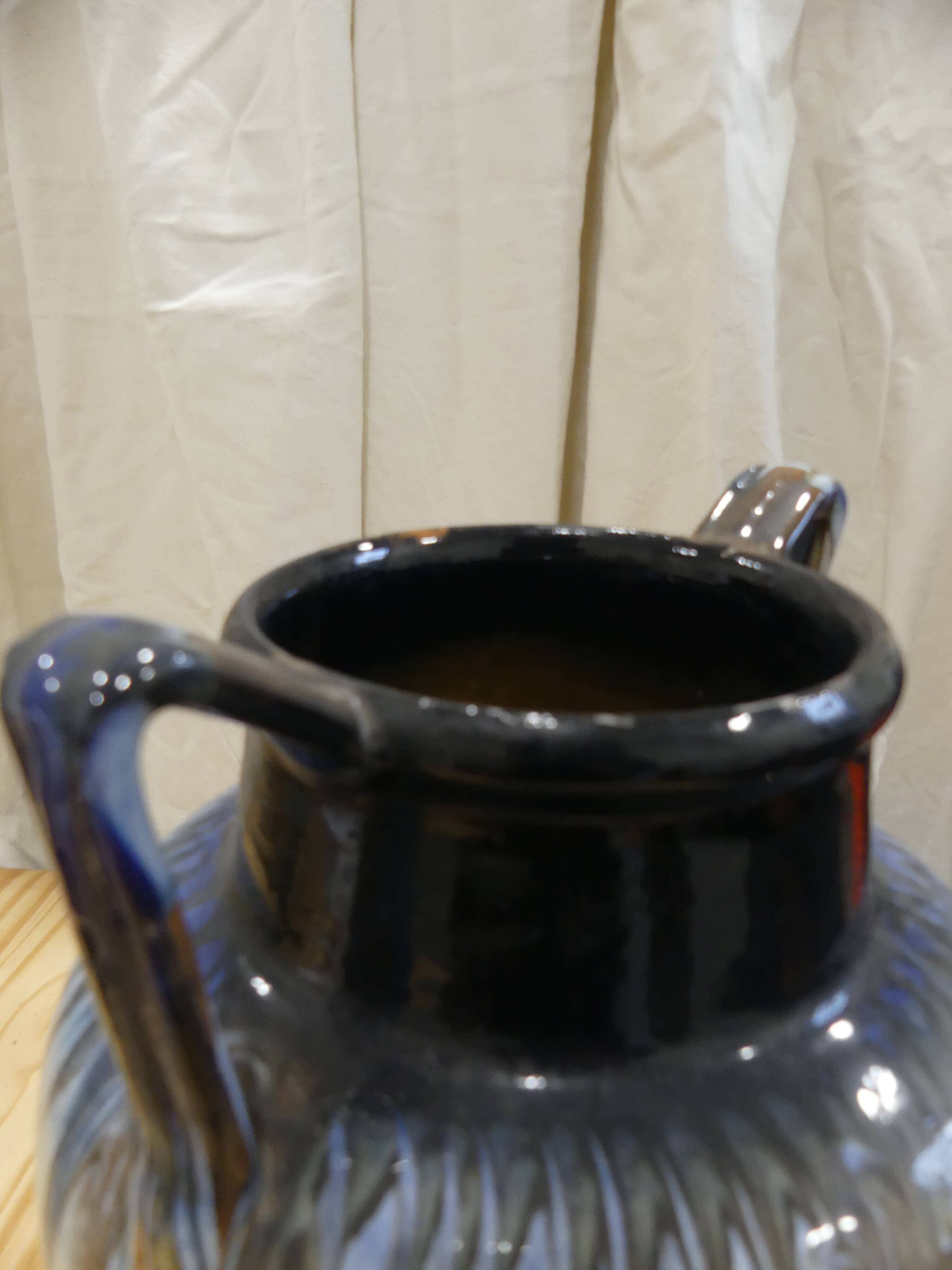 Glazed ceramic vase
