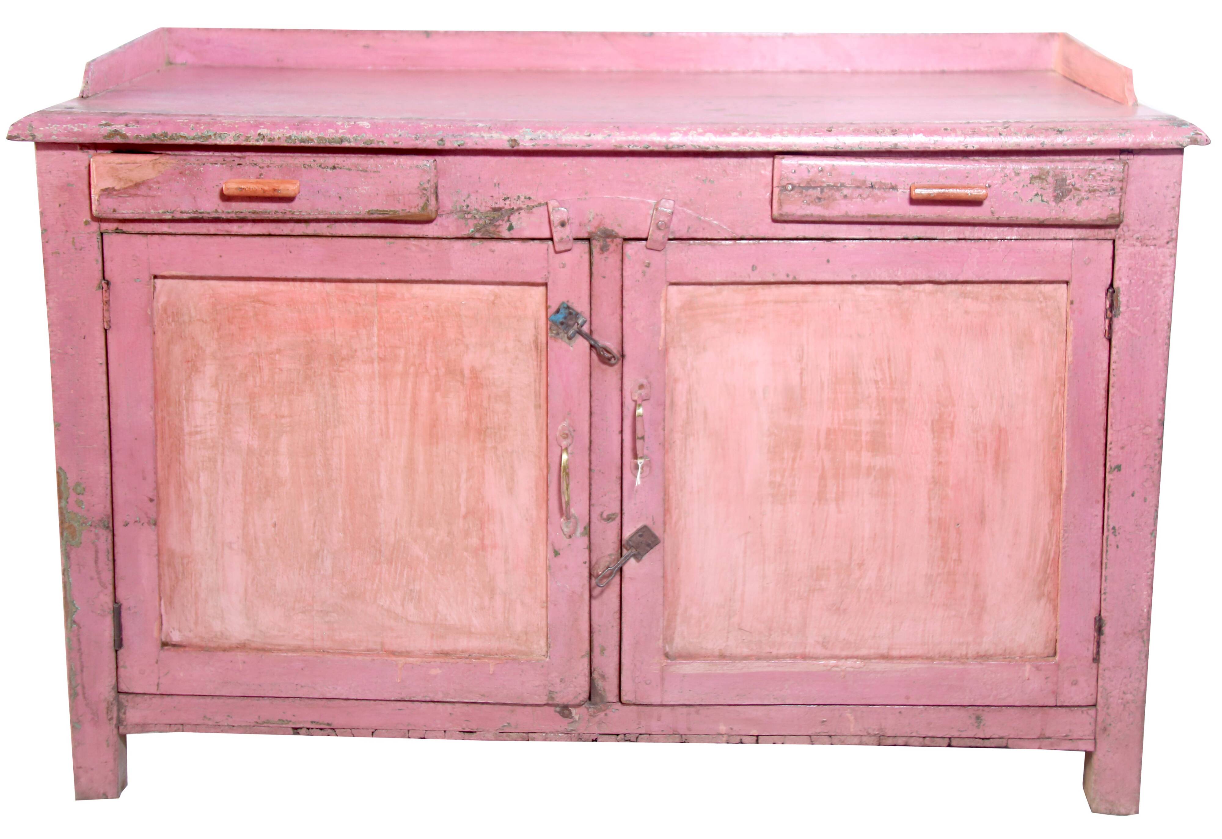 Buffet - old Burmese teak croass