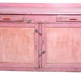 Buffet - old Burmese teak croass