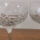 4 cut crystal champagne glasses
