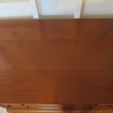 Chest of drawers in solid cherry wood with a curved top - Louis Philippe style - 4 drawers