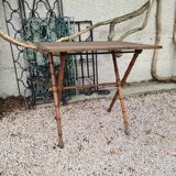 Folding gaming table end 19 th