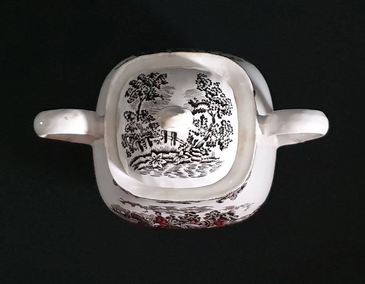 Creamer set / Milk jug and sugar bowl Myotts Country Life