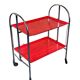 60s 70s serving trolley dinette side table space age red design
