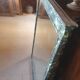 Large mirror - trumeau with a wooden frame imitating marble - 20th century