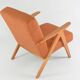 Kompas terracotta armchair