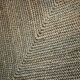 Brown flat-woven jute Indian rug, 1970.