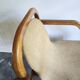 Bentwood armchair from the 1980s, upholstered, Scandinavian style, for dining room or office.