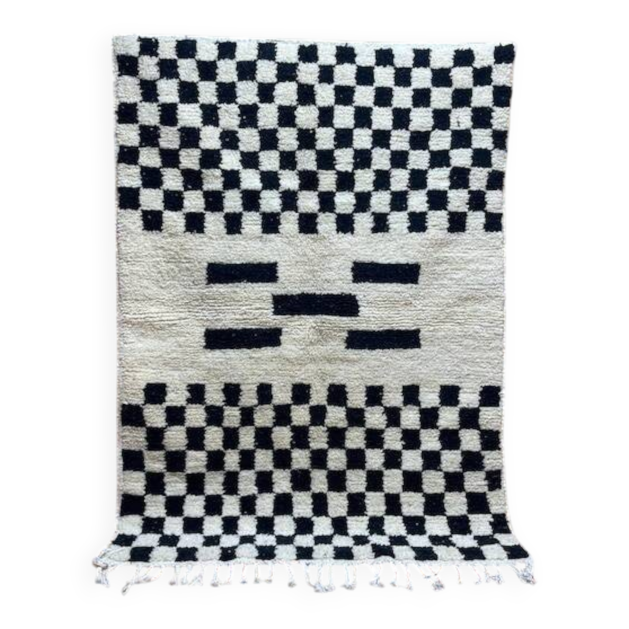 Handmade decorated Berber rug 250cm x 150cm