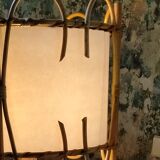 Vintage rattan lamppost