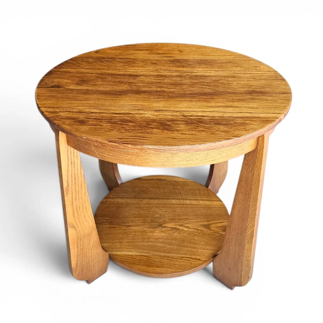 Table d'appoint en chêne Art Déco des années 1930