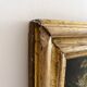 Old oil painting on wood of a bouquet of flowers signed Petit.