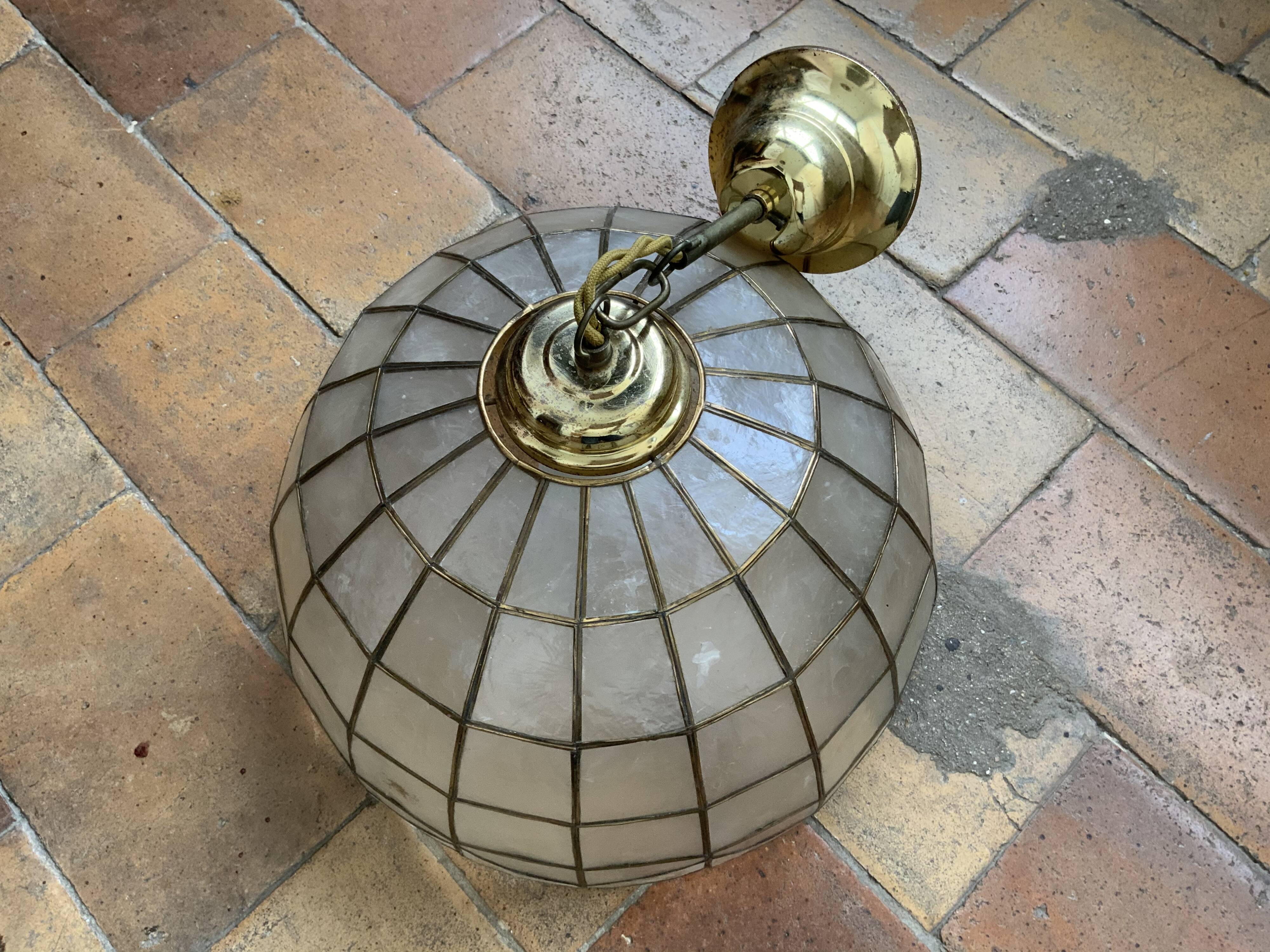 Vintage brass hanging