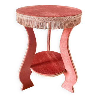 Velvet pedestal table