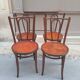 Set of four bistro chairs