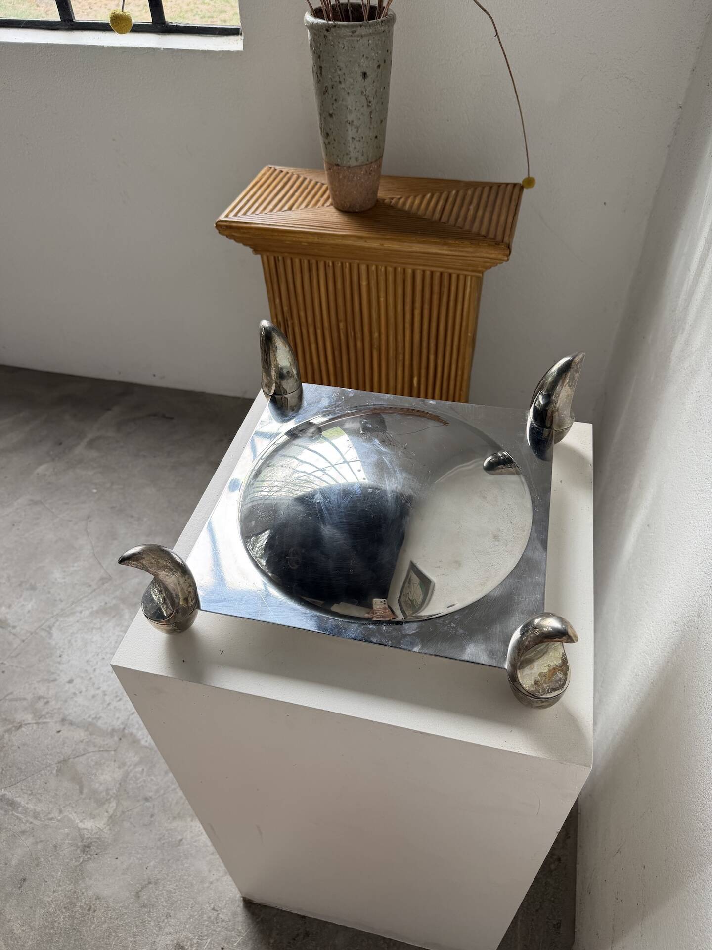 Silver-plated fruit bowl