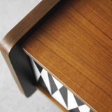 Norwegian teak vintage sideboard with pattern 1960 s
