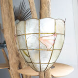 Mother-of-pearl wall lamp