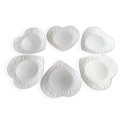 6 Assiettes à dessert Limoges Ph. Deshoulières  Modèle California